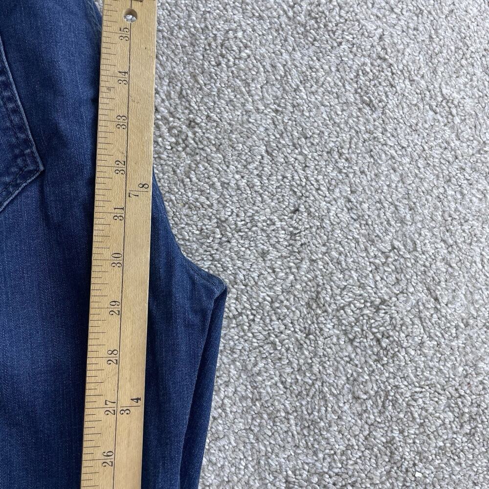 Mugsy Fultons Jeans Mens 38 x 30 Blue Dark Wash Slim Tapered Denim 58-29 - Picture 8 of 9